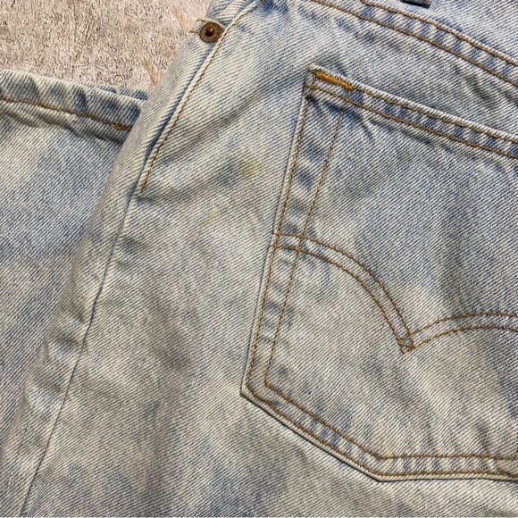 Vintage Levis 551 Thrashed Bleached Baggy Taper Mom Jean 32" Y2K - Picture 8 of 8